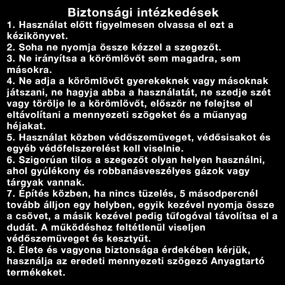 NailGun kézi szögbelövõ kiegészítő szegek, Több típus, Több méret