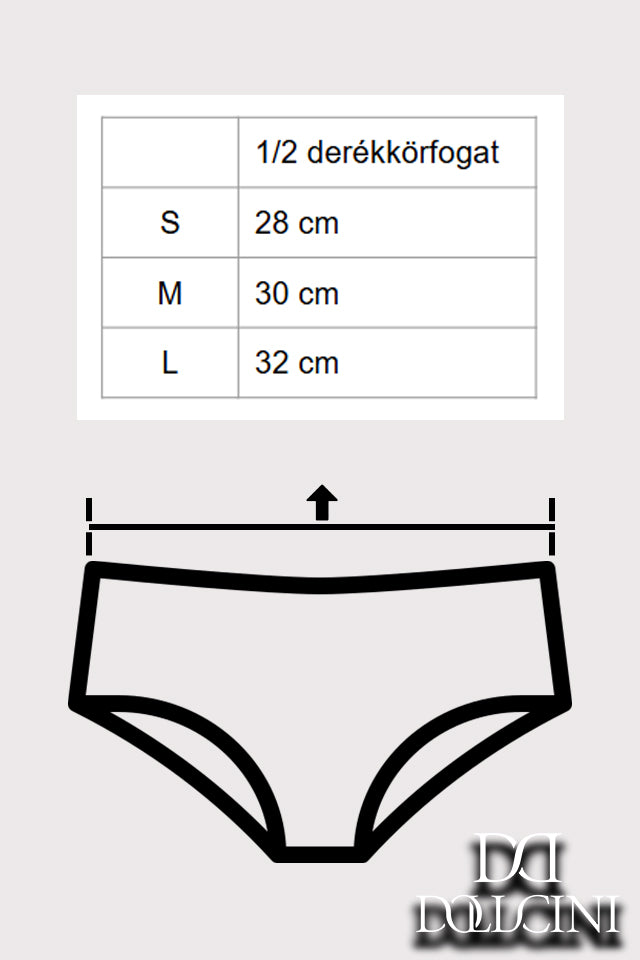 Dollcini, Klasszikus női bugyi,95% Pamut + Spandex-Többszínű, 6 db-os Csomag,82322