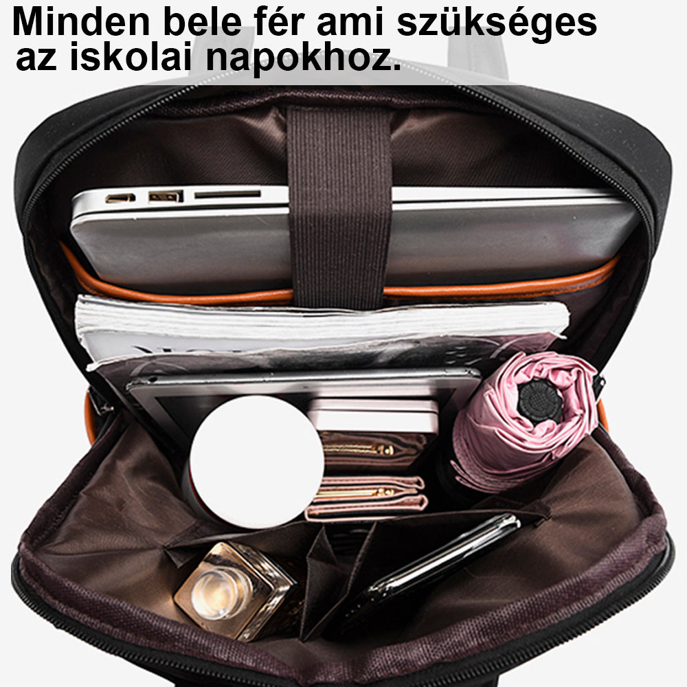 Dollcini, női divatos hátizsák, elegáns iskolatáska, tartós és vízálló, nagy kapacitású, többfunkciós
