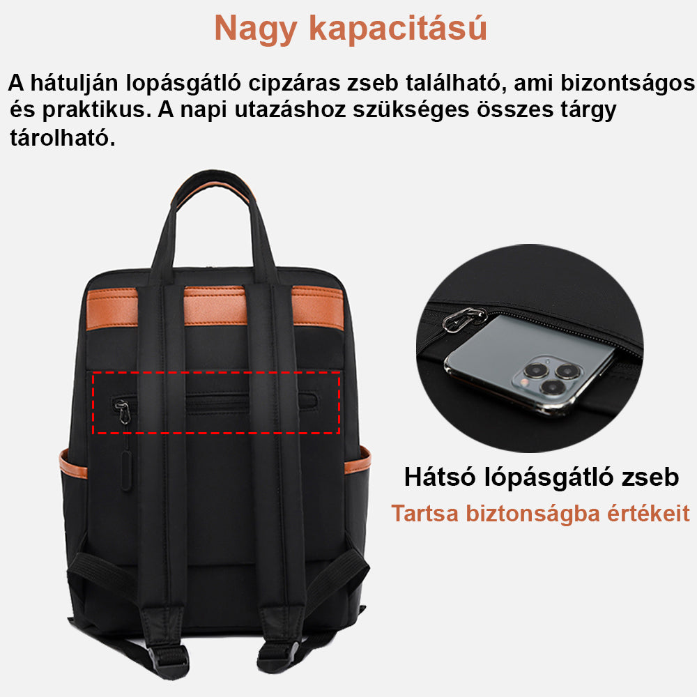 Dollcini, női divatos hátizsák, elegáns iskolatáska, tartós és vízálló, nagy kapacitású, többfunkciós