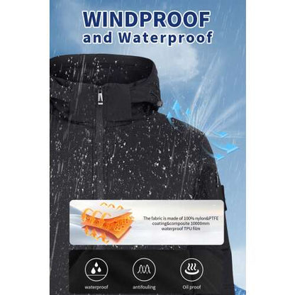 Dollcini Women's Heated Jacket – USB, Windproof Winter Coat [Powerbank sold separately]