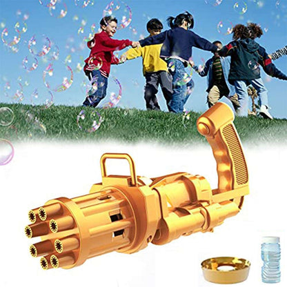 Dollcini Mini Gatling Buborékfújó – 8 Lyukú Játék Gyerekeknek