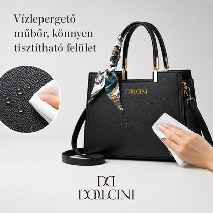 női oldaltáska, műbőr kivitelben, vízálló kivitelben, mindennapi viselethez