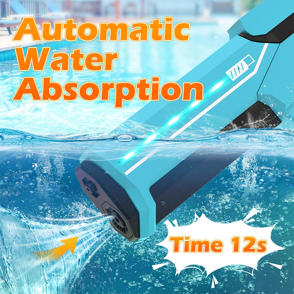 Dollcini Automata Elektromos Vízipisztoly – USB Tölthető, LED Fényes, 500 ml
