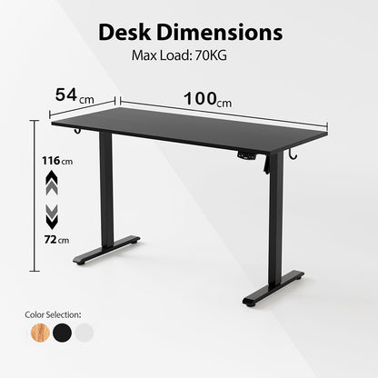 Dollcini elektromosan állítható íróasztal – USB portokkal és ergonomikus kialakítással