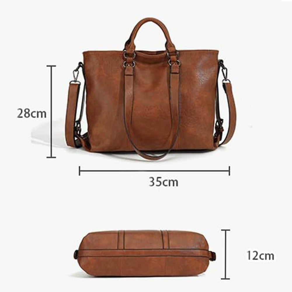 Dollcini Women's Handbag – Premium Faux Leather, Zippered, Practical Shoulder Bag