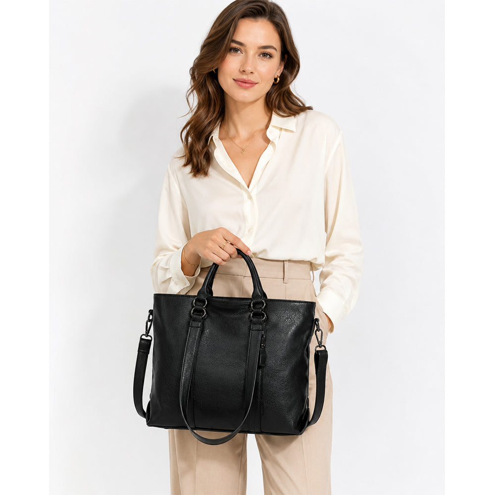 Dollcini Women's Handbag – Premium Faux Leather, Zippered, Practical Shoulder Bag