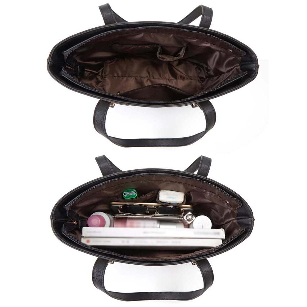 Dollcini, Női elegáns kézitáska, Tote Bag, luxus, 424401, Fekete/Fehér