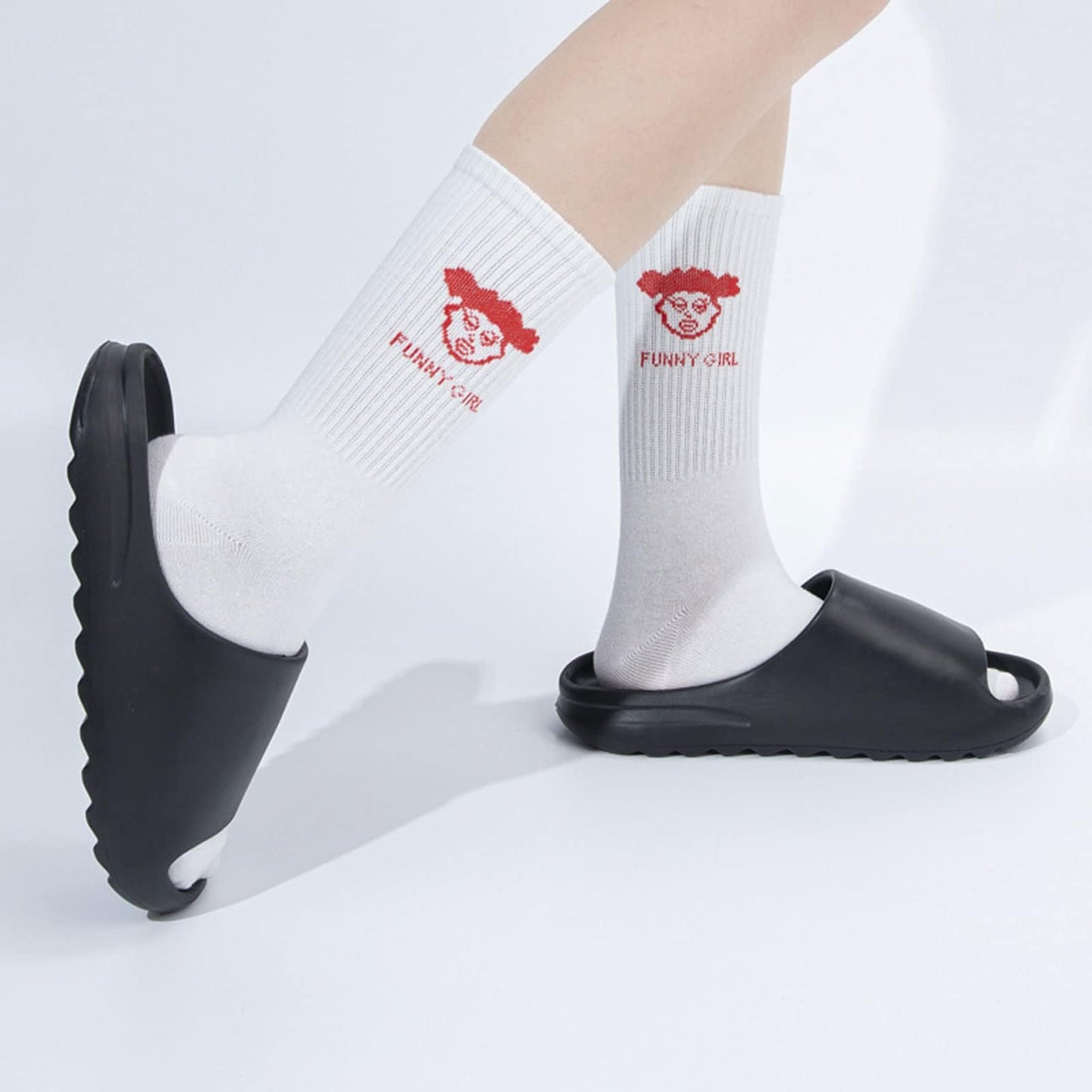 Dollcini Otthon Uniszex Masszázspapucs – EVA, Több Színben és Méretben，Fényes Fehér & Fekete