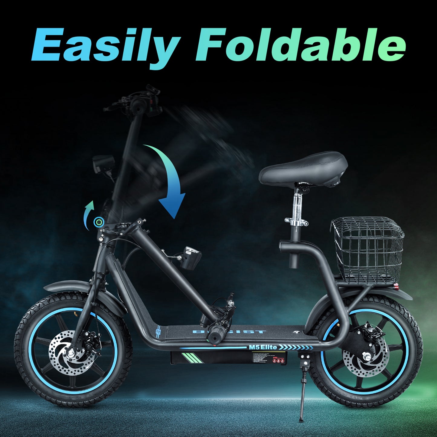 Bogist M5 Elite Elektromos Roller 500W – 40 km/h, 45 km Hatótáv, 14″ Kerék