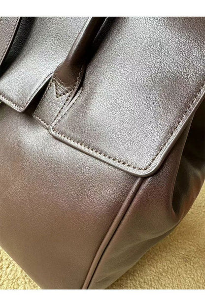 Dollcini Elegáns Fekete Női Tote Kézitáska – Műbőr, Fedeles Záródás, Mindennapi Használatra