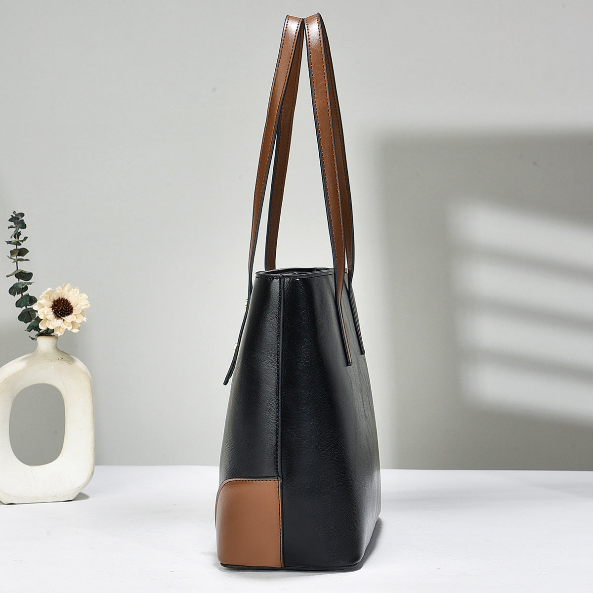Dollcini, Női Nagy Méretű Tote Kézitáska – Urban Simplicity Stílus, Cipzáras, Mindennapi Használatra