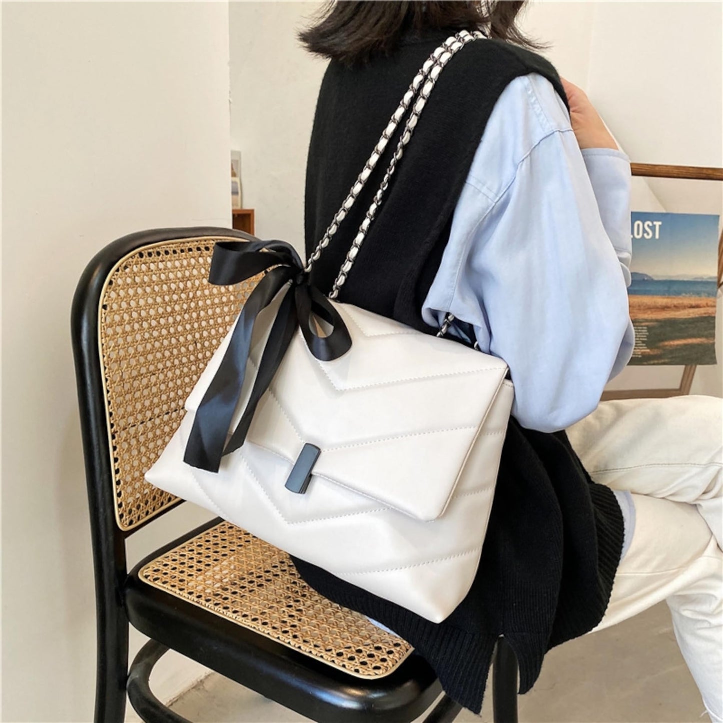 Dollcini elegáns női válltáska – Prémium PU bőr crossbody táska állítható pánttal,Több színben
