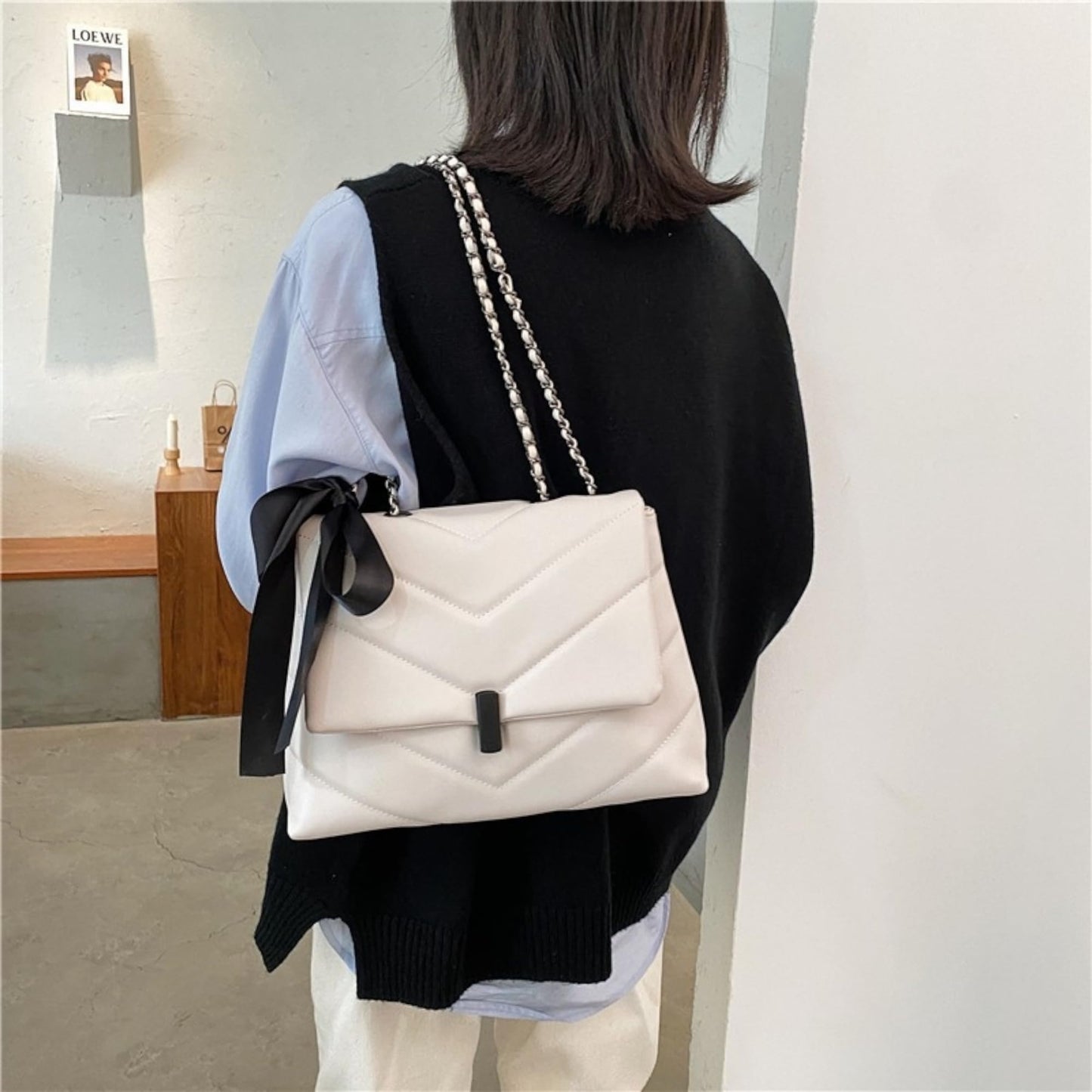 Dollcini elegáns női válltáska – Prémium PU bőr crossbody táska állítható pánttal,Több színben