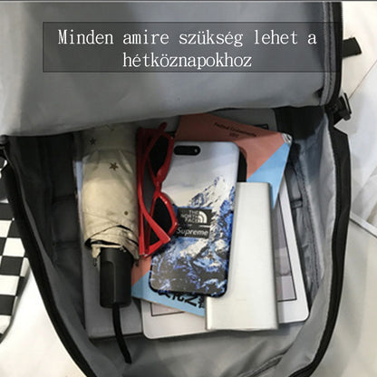Dollcini Ergonomikus Iskolai Hátizsák – Vízálló, Párnázott, Többrekeszes Laptop Táska Diákoknak,Fekete